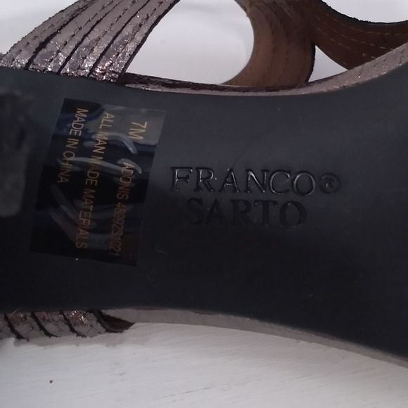 Franko Sarto 4" Ankle Strap Heels. Size 7M - Picture 3 of 12